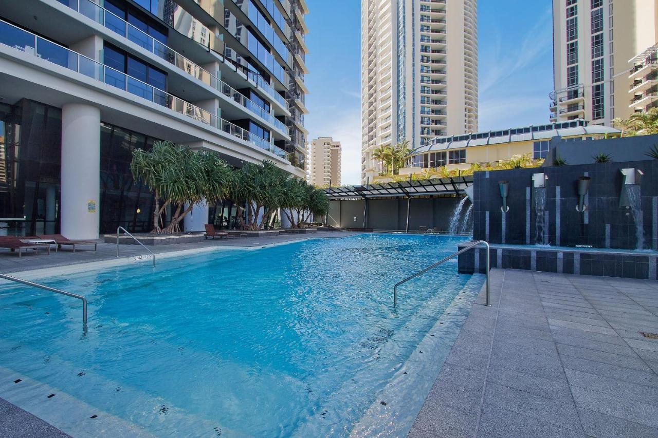 Kids Stay Free In Hinterland View 1 Bedroom Spa Apartment At Circle On Cavill - Q Stay 黄金海岸 外观 照片